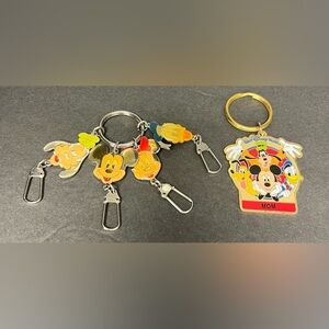 Walt Disney - Set of Two‎ Keychains/Rings,Pre- Owned Great condition